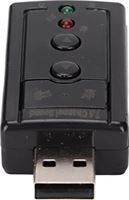 Shanrya USB 2.0-geluidskaart, volumeregelaars LED-indicator Externe virtuele geluidskaart Hi-Speed ??met 3,5 mm microfoonpoorten voor pc voor desktop