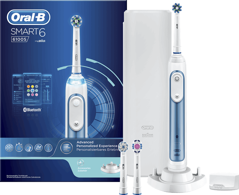 vergroting voorbeeld Beoefend Oral-B SmartSeries Smart 6 6100S Blauw Elektrische Tandenborstel Powered By  Braun wit, zilver Elektrische tandenborstel kopen? | Kieskeurig.nl | helpt  je kiezen