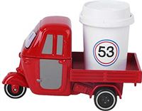 Emoshayoga Legering driewieler speelgoed kinderen auto speelgoed voor cadeau voor collectie (Tricycle met beker rood)