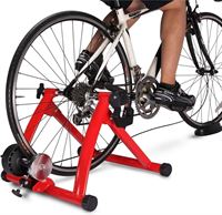 Hoobi® - Fietstrainer - Hometrainer - Cardio - Indoor - Racefiets - Mountainbike - Opvouwbaar - Rood