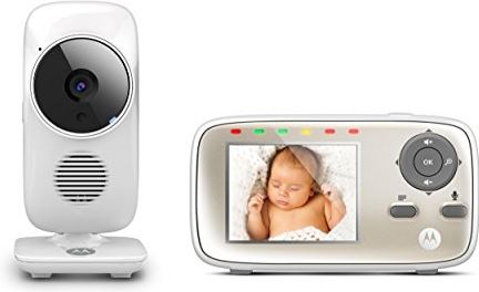 Motorola MBP483 Digitale babyfoon met videodisplay, babyfoon met 7,1 cm display (2,8 inch) – zilver Videomonitor. 2.8 inch Screen goud