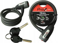 Pro x Fietsslot - Kabelslot 100cm - Slot fiets 12mm Staal Dik - 2 Sleutels - Spiraalslot
