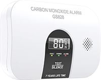 meross Koolmonoxide Detector/Alarm, LCD Digitaal Display CO Alarm met 2 AA Batterijen (Inbegrepen) en Stilte Functie, 7 jaar brandveiligheid voor huis, slaapkamer, hotel