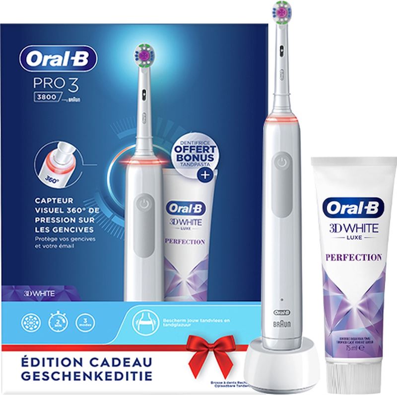Oral-B PRO 3 3D-White + Tandpasta | Prijzen vergelijken Kieskeurig.nl