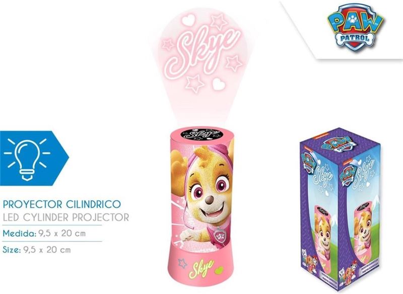 Kids Euoswan SL Nachtlamp Paw Patrol met projectie (led) Skye