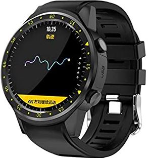 ZWG Mannen Smart Horloge Hartslag Slaap Monitoring SMS en oproep Herinnering Muziekspeler Stappenteller Meerdere Sport Mode Horloge voor Android iOS (A)