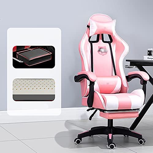 OOOFFFFFFFF Professional Gaming Chair/High-end Computer Chair/Home Reclining Comfortable Office Chair/Bedroom backrest Ergonomic Chair (Color : C) (B)