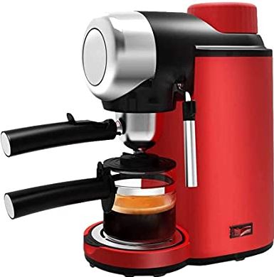OOOFFFFFFFF Espresso Machine Automatic Coffee Machine 5 Bar Espresso Maker with Milk Frother Wand and Compact Design Professional Espresso Coffee Machine for Cappuccino and Latte (Red)