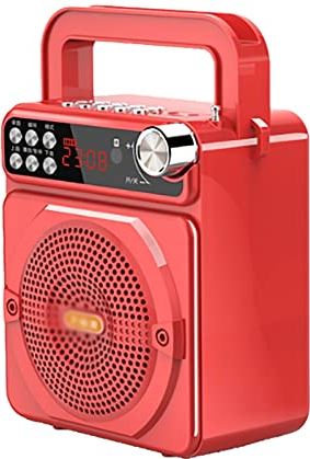 OOOFFFFFFFF Bluetooth Speaker/Wireless Bluetooth high Volume Portable Portable Collection Voice Announcer Loudspeaker Speaker (Color : Red)