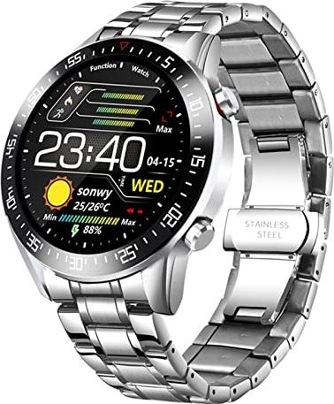 CHYAJIG Slimme Horloge Smart Horloge Mannen Hartslaginformatie Herinnering Sport Waterdicht Smart Horloge for Android IOS Telefoon, fitness slim horloge for mannen vrouwen