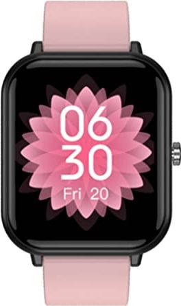 JXFY Fitness Tracker voor vrouwen mannen, 1,7 inch smartwatch met foto wekker, IP68 waterdicht sporthorloge met stappenteller, fitnesshorloge voor Android Ios telefoons, roze (roze)