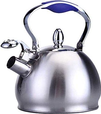 OOOFFFFFFFF Whistling Tea Kettle-Stainless Steel Ergonomic Heat-Resistant Handle Suitable for The Top of The Stove/2.5L