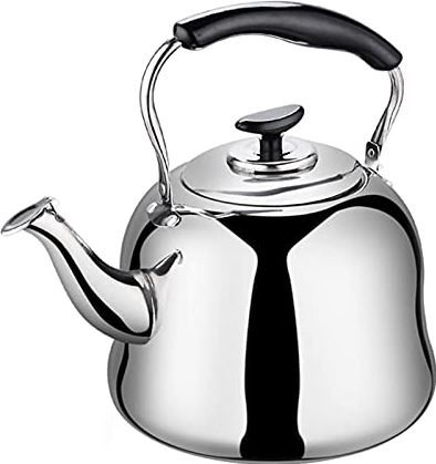 OOOFFFFFFFF 4l/5l/6l Tea Kettle for Stove Top Whistling Large Capacity Stainless Steel Thickened Teapot (4L) (5L)