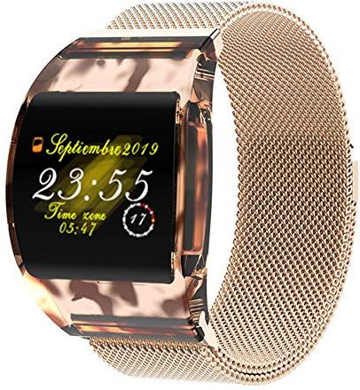 JXFY P63 Smart Horloge Mannen Vrouwen Bloeddruk Hartslagmeter Smart Horloge IP67 Waterdicht WhatsApp Herinneren Mode Smart Klok Sport Horloge (E)