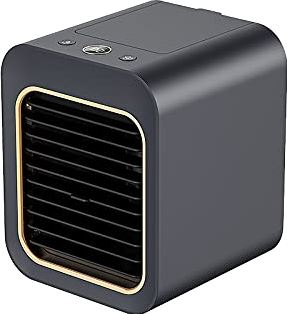 Bearman Draagbare USB Fan Airconditioner Cooler Desktop Luchtkoeling Ventilator Luchtbevochtiger Luchtreiniger voor Kantoor Slaapkamer,