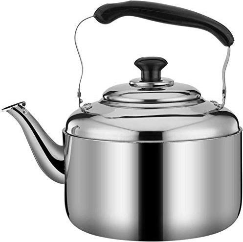 OOOFFFFFFFF Whistling Gas Kettle Stainless Steel Large Capacity Household Gas Induction Cooker Camping Teapot Coffee Pot (Color : 4l) (7l)