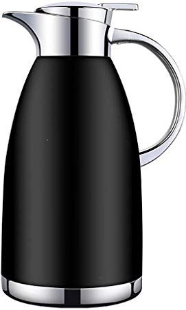 MRTYU-UY 304 roestvrijstalen isolatiepot huishoudelijke thermos-isolatieketel grote capaciteit waterkoker waterkoker fles 2,3 l, zwart rood (kleur: rood) (zwart)