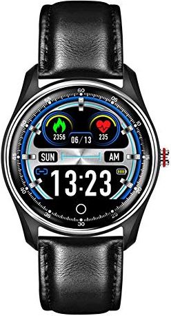 JXFY MX9 ECG Business Smart Horloge Mannen Vrouwen Hartslag Bloeddrukmeter Sport Smartwatch Klok voor Android IOS (A)