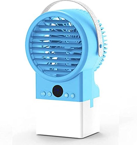OOOFFFFFFFF Portable Air Conditioner Mini Air Conditioner 3-in-1 Air Cooler|Humidifier|Fan 500ml with 3 Gears/7 Colors of Night Light for Room Home Office