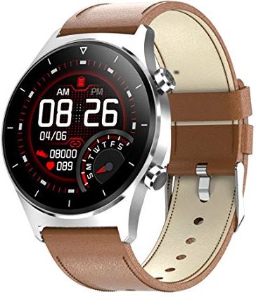 JXFY E13 Mannen Sport Smart Watch, 1.3 "Full Touch Hartslag Bloeddruk Slaap Monitoring Smartwatch, voor 4.4 en hoger, IOS 8.0 en hoger (B)