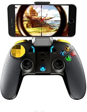 OOOFFFFFFFF Wireless Game Controller for PC/iOS/Android/Switch USB Bluetooth Mobile Phone Gamepad Joystick LED Backlight (Color : B) (A)
