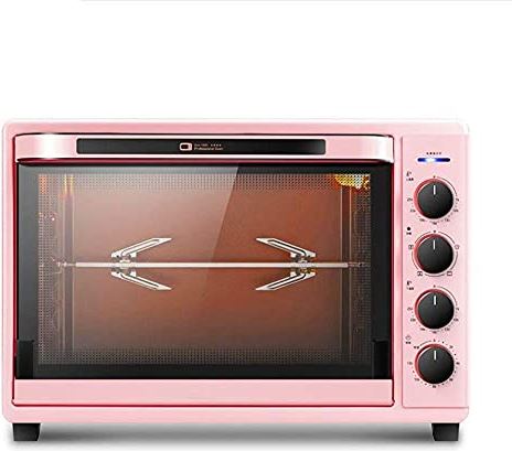 SUNWEIHAOA Mini-Oven, Verstelbare Elektrische Pizzaoven, Elektrische Grilloven, Verwijderbare Kruimellade, 25 60-60 ? Lage Temperatuurzone (Roze) (Roze) Esthetisch En Praktisch