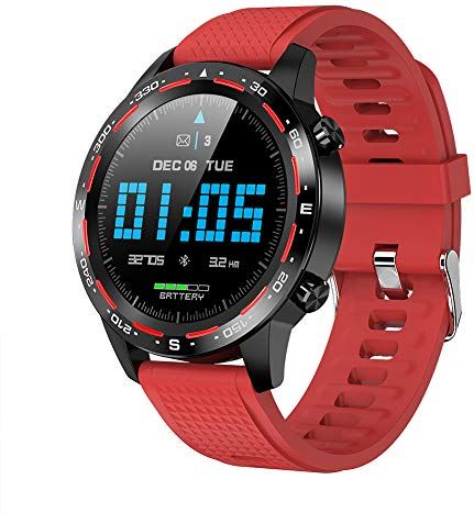 JXFY L12 Smart Watch, IP68 Waterdichte Bluetooth Call ECG+PPG Hartslag Fitness Tracker Bloeddruk Sport Smartwatch (D)