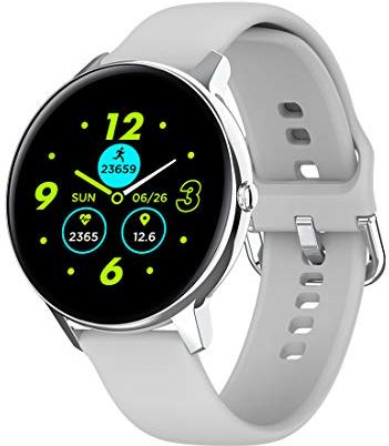 JXFY W68 Smart Horloge voor Vrouwen, IP67 Waterdichte Hartslag Fitness Tracker Vrouwen Smart Band Polsband SmartWatch voor 4.4 en hoger, IOS 9.0 en hoger (C)