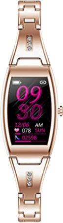 JXFY Smart Horloge voor Vrouwen, Fitness Tracker 1.1 "Touchscreen Smartwatch stappenteller, meerdere sportmodi IP67 waterdichte activiteit Tracker Stopwatch voor Android Ios, goud (goud)