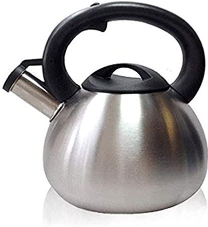 OOOFFFFFFFF Whistling Tea Kettle 3.5 Liter Stainless Steel Food Grade Tea Pot Anti Rust with Cool Toch Handle - Home Water Kettle Kitchen Cooker