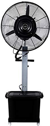OOOFFFFFFFF 260W High Air Volume Industrial Fan Spray Cooling Powerful Shaking Head - Black