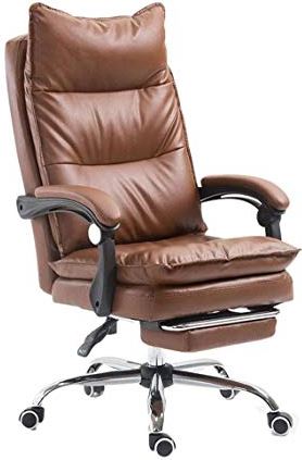 OOOFFFFFFFF Gaming Chair Computer Chair Adjustable Gamer Chair Gaming Chair for Adults Office Chair with Headrest and Lumbar Support Ergonomic Design (Color : Khaki) (Brown)