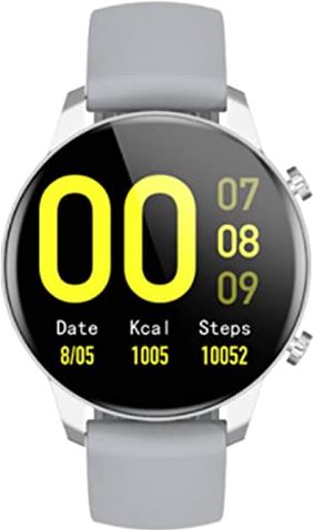 JXFY Slimme Horloges, Fitness Tracker Oefening Monitoring Horloges voor Mannen Vrouwen, 1,2-Inch Kleur Display Fitness Horloge IP67 Waterdichte Calorie Stappenteller Of Android Ios, Zwart (Grijs)