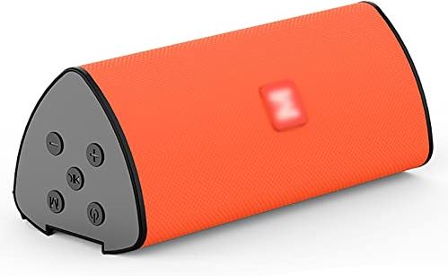 OOOFFFFFFFF Bluetooth Speaker/Wireless Mini Portable Small Steel Cannon subwoofer 9D Audio Small Speaker Voice Announcer (Color : Orange)