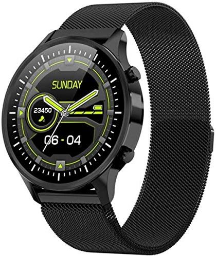 JHDDPH3 Smartwatch Smart Watch, Smart Horloge Telefoon 2. 1 Inch 13MP Draaibare Camera 480 x 480P - Bluetooth Smart Fitness Smart Horloges met camera- 1600mAh batterij sporthorloge (Color : Black Steel)
