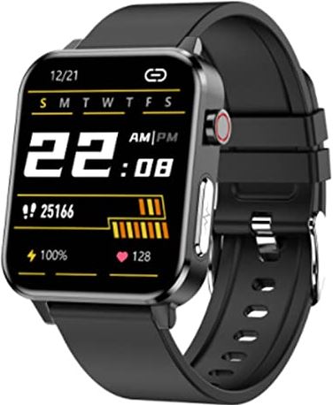 JXFY Smart Horloge voor Vrouwen En Mannen 1.7 Inch Touchscreen Fitness Tracker Horloge IP68 Waterdichte Smartwatch met Wekker Stap Teller Sport Running Horloge voor Android En Ios, Zwart (Zwart)