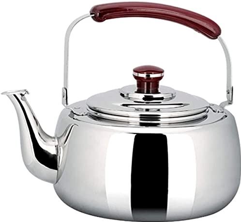 OOOFFFFFFFF Whistling Kettle for Gas Hob Whistling Stainless for Stove Top Tea Kettle with Heat Resistant Handle and Steel Suitable Tops Camping Kettle for Gas Stove (3L) (5L)