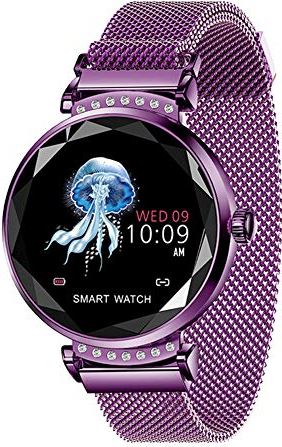 JXFY H2 Vrouwen Smart Watch, met Call Herinnering Sport Stappenteller Hartslag Bloeddruk Smart Horloge Armband, Van toepassing op Android 4.4, IOS 8.0, Ondersteuning Bluetooth 4.0 (D)