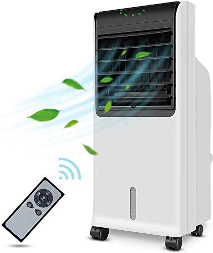 OOOFFFFFFFF Mobile Air Conditioning Quiet Mobile Air Cooler with Ice Tray Remote Control Low Energy with Fan Humidifier Conditioning for 350 Square Feet 8-Hour Timer Function Suitable Home Office