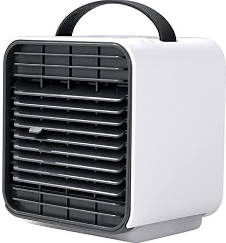 OOOFFFFFFFF Portable Air Conditioner USB Air Conditioner Fan with Handle Air Cooler with 3 Speeds Built-in 150ml Water Tank and 2000mAh Battery for Small Room Office Dorm and Outdoor