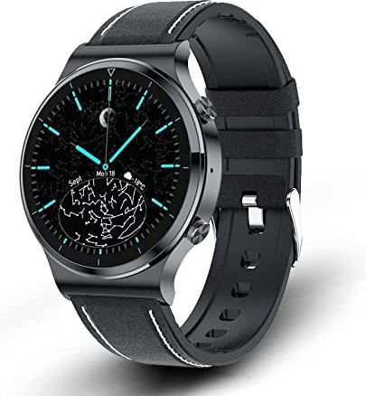CHYAJIG Slimme Horloge Slimme horloge maken en ontvangen oproepen Mannen Hartslag Stappenteller Volledige Touchscreen Sport Fitness Horloge Bluetooth for Android IOS Slimme horloge