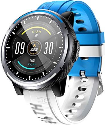 JXFY S26 Smart Horloge Mannen Bluetooth Call HD Display IP67 Waterdichte Hartslag en Bloeddruk Detectie Sport Smartwatch, voor Android4.4/OS 9.0 en hoger (A)