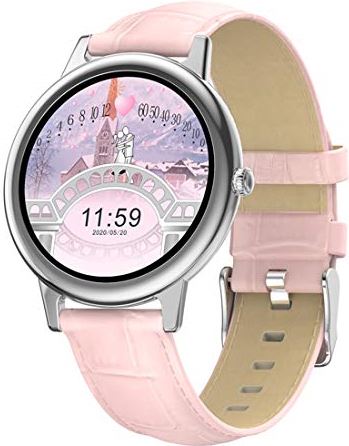 JXFY E10 Ultra Dunne Smart Horloge Vrouwen Volledige Touchscreen Bluetooth Sport Tracker Fitness Horloge Smartwatch Voor Android IOS (F)