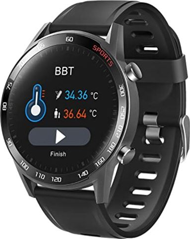 JXFY Fitness Tracker voor vrouwen mannen, 1,3 inch smartwatch met Bluetooth-oproep, inkomende oproepherinnering, IP67 waterdicht sporthorloge met stappenteller, fitnesshorloge voor Android Ios telefoons, grijs (zwart)