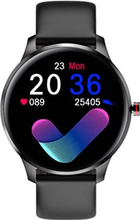 JXFY Smart Watch Activity Tracker Waterdicht Fitness Tracker Horloge met Bluetooth, Wekker Smart Band Calorieën Stappenteller voor Vrouwen Mannen, Azure Blue (Obsidian Black)