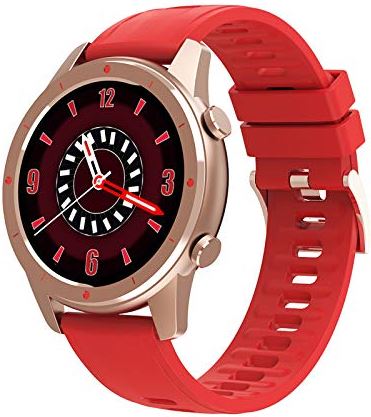 JHDDPH3 Smartwatch SmartWatch- F50 Smart Watch Bluetooth Gepersonaliseerde Phone Dial Heart Rate Fitness Mannen sporthorloge (Color : Red, Size : 1 X Smart watch)