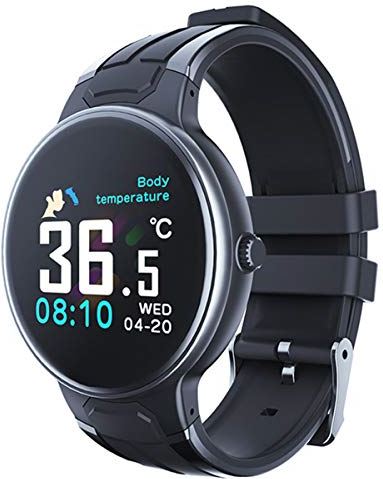 JXFY Z8S Smart Horloge met Thermometer Hartslag Gezondheid Tracking Waterdichte Man en Vrouw Sport Horloges, voor Android4.4 en boven IOS8.5 of hoger (E)