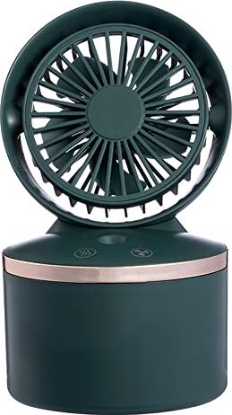 SHIXUE Draagbare airconditioner ventilator luchtbevochtiger voor binnen/kantoor, USB-oplaadbare 3 snelheid, met 2000 mAh batterij en 280 ml watertank voor thuis,Groen