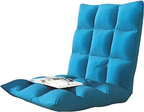 OOOFFFFFFFF Floor Chair Foam Floor Chair Gaming Chairs Home Adjustable Position Memory Floor Chair Floor Gaming Chair (Color : Blue Size : S:74 * 40 * 10CM) (Color : Blue Size : L:105 * 52 * 10CM) (Blue S:74*40*10CM)