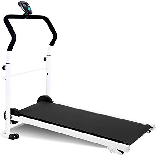 OOOFFFFFFFF Folding Treadmill Walking Machine Manual Cardio Fitness Exercise Slope Adjustment Adjustable Height Mini Mechanical Treadmill Folding